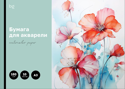 Альбом для рисования BG Маки / БА10А3_60204 (10л) -