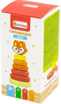 

Развивающий игровой набор, Пирамидка. Лиса / П19