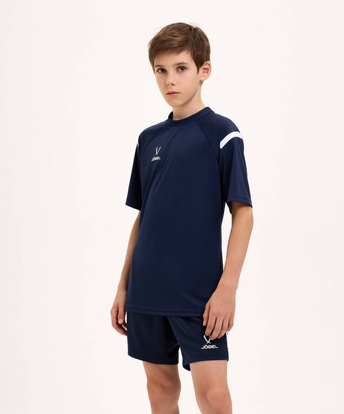 Футболка игровая футбольная Jogel Camp 2 Training Poly Tee (YL, темно-синий)