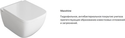 Купить Унитаз подвесной Maxonor Pure Life Rimless PL-TOW-R03-18(WC)  