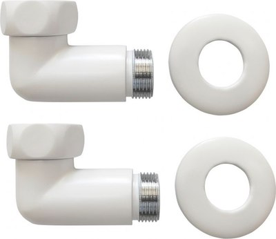 

Американка, Угловая для полотенцесушителя 3/4"x1/2" г/ш Ral 9016