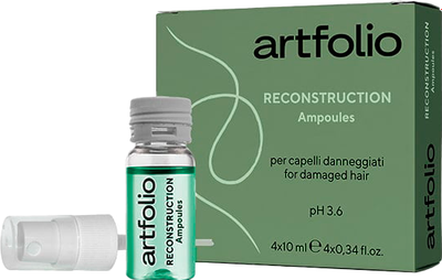 Лосьон для волос Artfolio с кератином для интенсивной реконструкции (4x10мл) - 