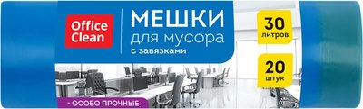 

Пакеты для мусора, Особо прочные с завязками 30л / 344036