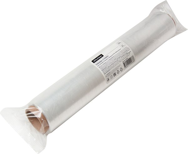 Пленка пищевая OfficeClean 0.3x200м 6мкм / 268818 (белый)