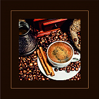 Картина Алмаз-Люкс Турка и кофе с ванилью / РК-018 - 