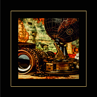 Картина Алмаз-Люкс Глобус с подзорной трубой / РК-028 - 
