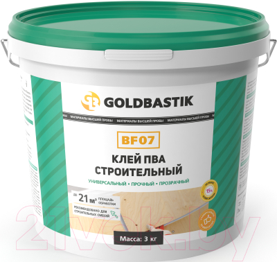 Клей Goldbastik ПВА строительный BF 07 (3кг)