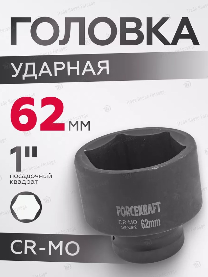 Головка слесарная ForceKraft FK-4858062 (19608) — фото 2