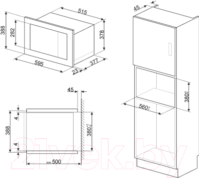 Микроволновая печь Smeg FMI425X