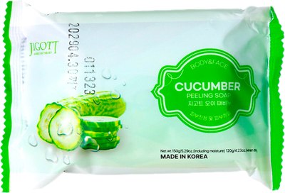 

Мыло твердое, Cucumber Scrub Soap с экстрактом огурца