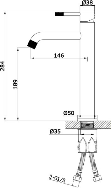 Смеситель Vieir V402512G