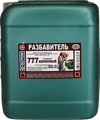 Разбавитель краски AUTON 777 Акрил-стандарт ATN-S70696 (5л) - 
