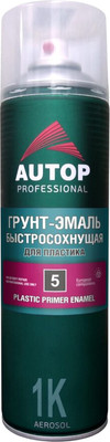 Грунтовка автомобильная AUTOP №5 для пластика ATP-A07274 (650мл, серый) - 