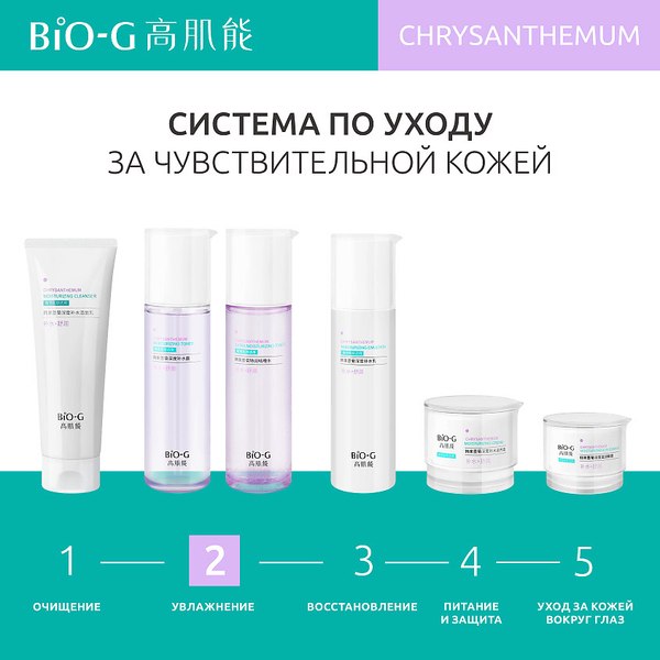 Тонер для лица Bio-G Chrysanthemum с экстрактом хризантемы (175мл)