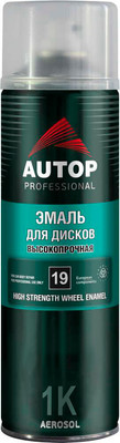 Эмаль автомобильная AUTOP №19 для дисков ATP-A07350 (650мл, серебристый) -