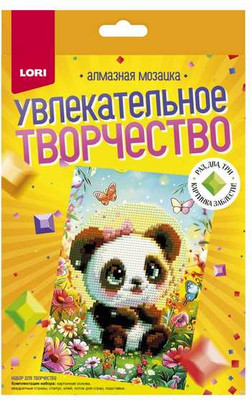 

Набор алмазной вышивки, Милая панда / Амк-022