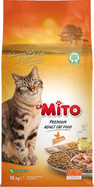 Сухой корм для кошек La Mito Premiun Для взрослых кошек всех пород курица