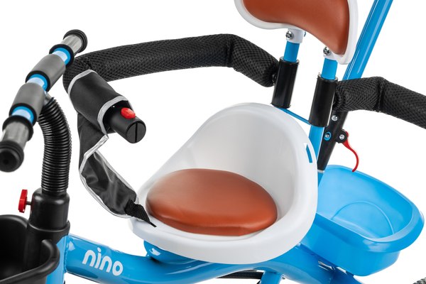 Трехколесный велосипед с ручкой NINO K98 (синий)