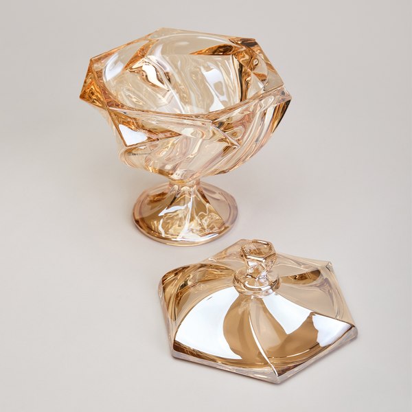 Конфетница Lefard Bohema Amber 195-227