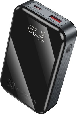 Портативное зарядное устройство Hoco Q30 10000mAh (металлик) - 