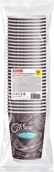 Набор одноразовых стаканов OfficeClean 365762 (30шт)