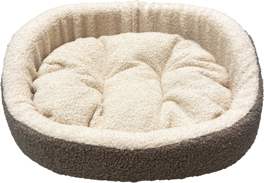 Лежанка для животных Homepet Барашек №1 / 89211 (коричневый/кремовый)