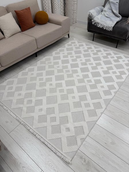Ковер Radjab Carpet Поло Прямоугольник EN 261 / 12567RK (2.4x3.4, Cream)