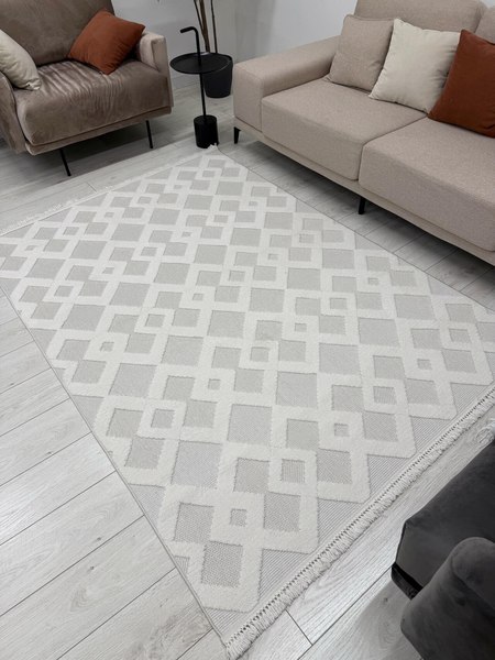 Ковер Radjab Carpet Поло Прямоугольник EN 261 / 12567RK (2.4x3.4, Cream)