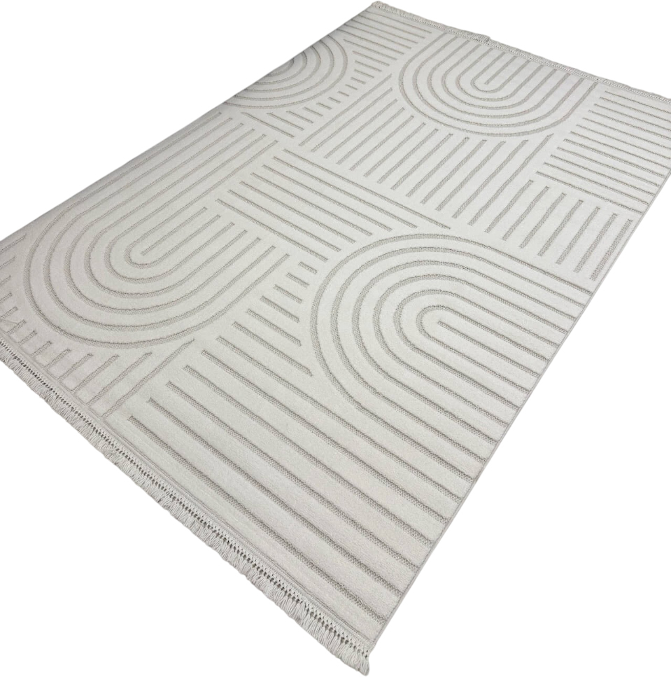 Ковер Radjab Carpet Поло Прямоугольник PL 255 / 12571RK (2.4x3.4, Cream)