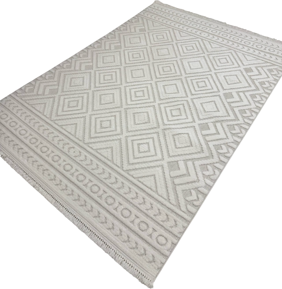 Ковер Radjab Carpet Поло Прямоугольник PL 234 / 12562RK (2.4x3.4, Cream)