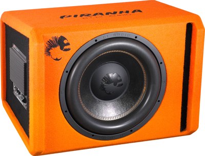 Корпусной активный сабвуфер DL Audio Piranha 15A V2 (оранжевый) - 