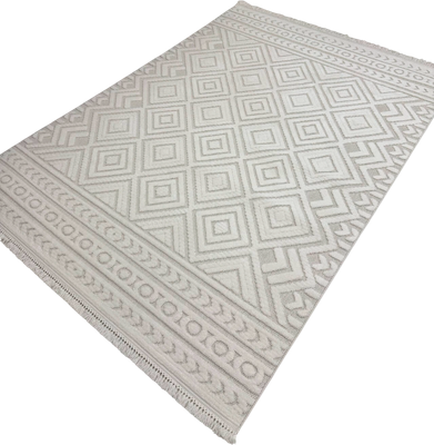 Ковер Radjab Carpet Поло Прямоугольник PL 234 / 12527RK (2x2.9, Cream) - 