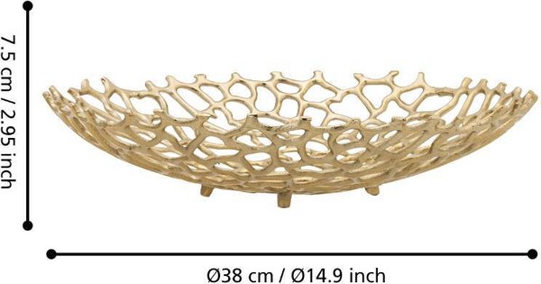 Декоративная тарелка Eglo Kimitsu 427492 (золото)