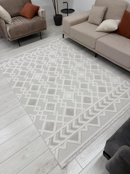 Ковер Radjab Carpet Поло Прямоугольник EN 256 / 12517RK (1.6x3, Cream/Beige)