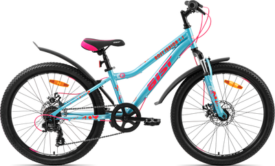 Велосипед AIST Rosy Junior 1.1 24 2024 (бирюзовый, разобранный, в коробке) - 