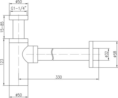 Сифон Vieir VRQ34G (оружейная сталь)