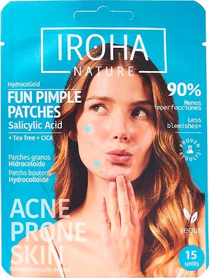 Маска-патч для лица Iroha Nature Fun Pimple Patches Локального применения (15шт) - 