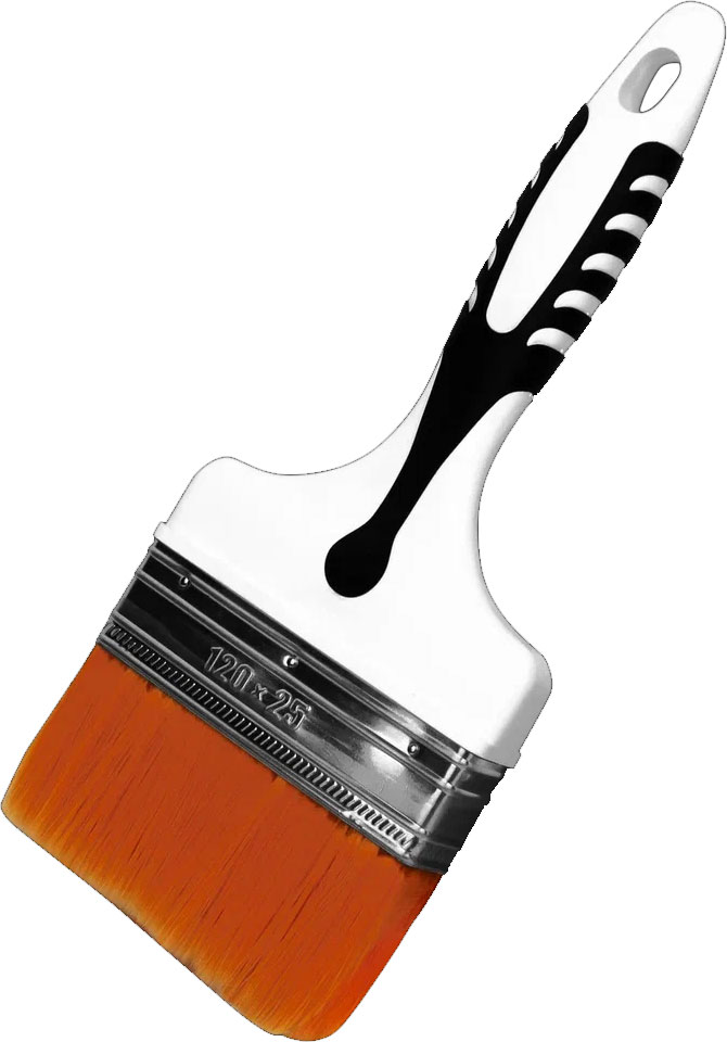 Кисть малярная Decor Black White / 870-025 (25х15мм)
