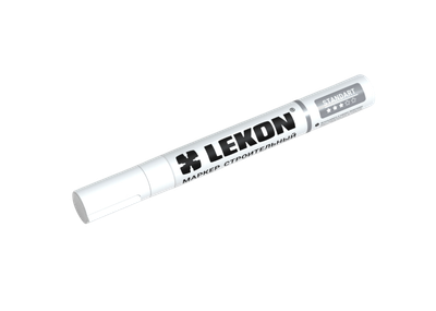 Маркер-краска LEKON С нитроэмалью 4мм / 011904 (белый) -