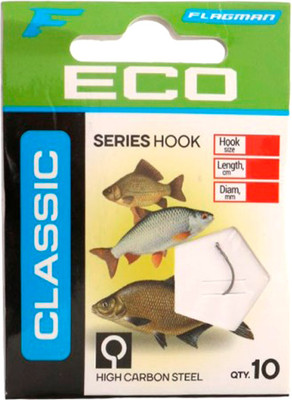 Набор поводков рыболовных Flagman Fishing Classic Hooks To Nylon / CLHN3_10B (10шт) - 
