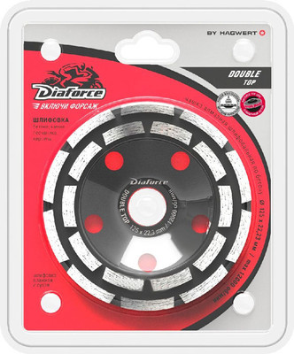 Алмазная чашка Diaforce Double Top 125х22.23мм / 520002T - 