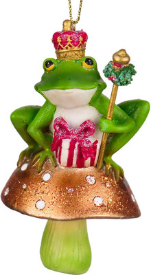 

Елочная игрушка, Christmas 2024. Король-лягушка / ZCIE0569AB