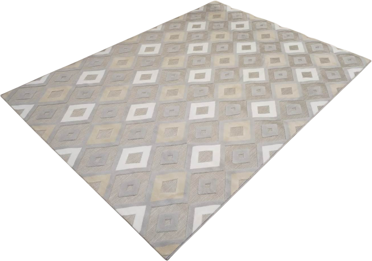 Ковер Radjab Carpet Сканди Сизаль Прямоугольник 10948A / 12204RK (3x4, Grii/Grii)