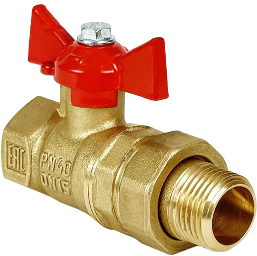 Шаровой кран Valfex ВР/НР 1 1/4" ВР/НР / VF.227.LB1.114.N/P59 (ручка-бабочка)