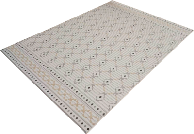 Ковер Radjab Carpet Сканди Сизаль Прямоугольник 10706A / 12256RK (2.4x3.4, Grii/Krem) - 