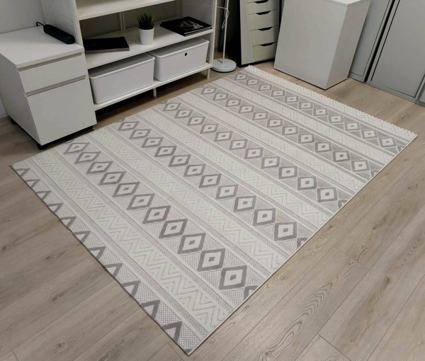 Ковер Radjab Carpet Сканди Сизаль Прямоугольник 10926C / 12250RK (2x2.9, Grii/Krem)