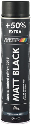 Краска MoTip 604006 (600мл, черный матовый)