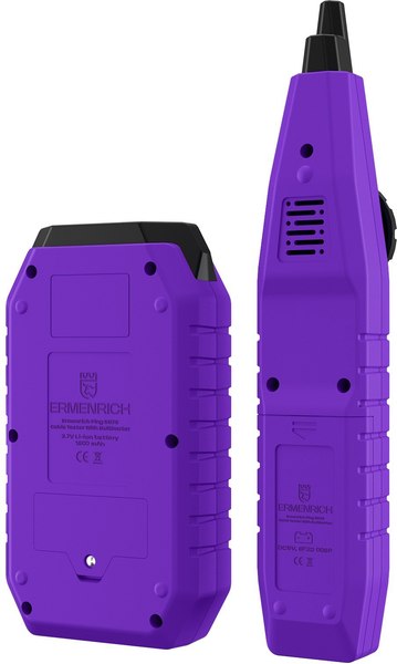 Кабельный тестер Ermenrich Ping SM75 / 84553 (с мультиметром)