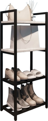 Полка для обуви Allerd 2+2 Rion 25x103 / 1030210200 (черный муар/энигма) - 