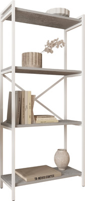 Стеллаж Allerd Rion 67.5x150 / 1040110500 (белый муар/бетон) -